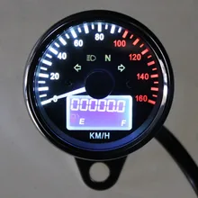 Универсальный, цифровой, с ЖК-дисплем, измеритель скорости мотоцикла, одометр, Techometer, датчик водонепроницаемости, двойной измеритель скорости, измеритель мощности топливного бака