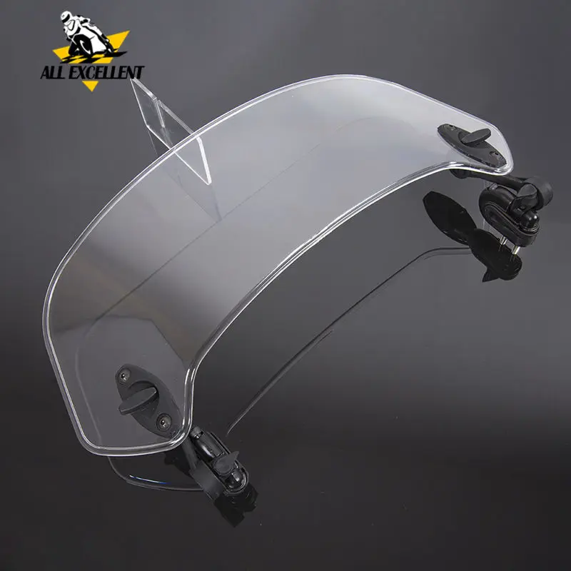 

For Honda Suzuki Yamaha BMW KAWASAKI KTM BMW Adjustable Windshields Extension Windscreen Spoiler Wind Deflector Protection