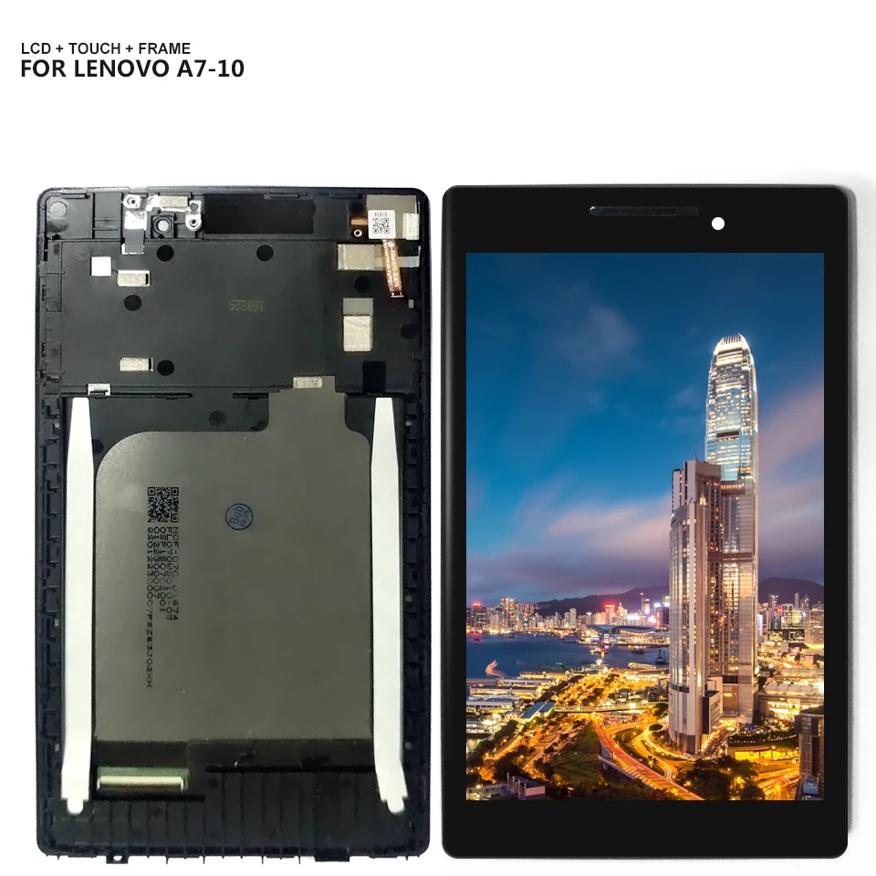 Для lenovo Tab 2 A7-10 A7-10F A7-20 A7-20F ЖК-дисплей дисплей с сенсорным экраном дигитайзер Стекло в сборе с рамкой бесплатные инструменты