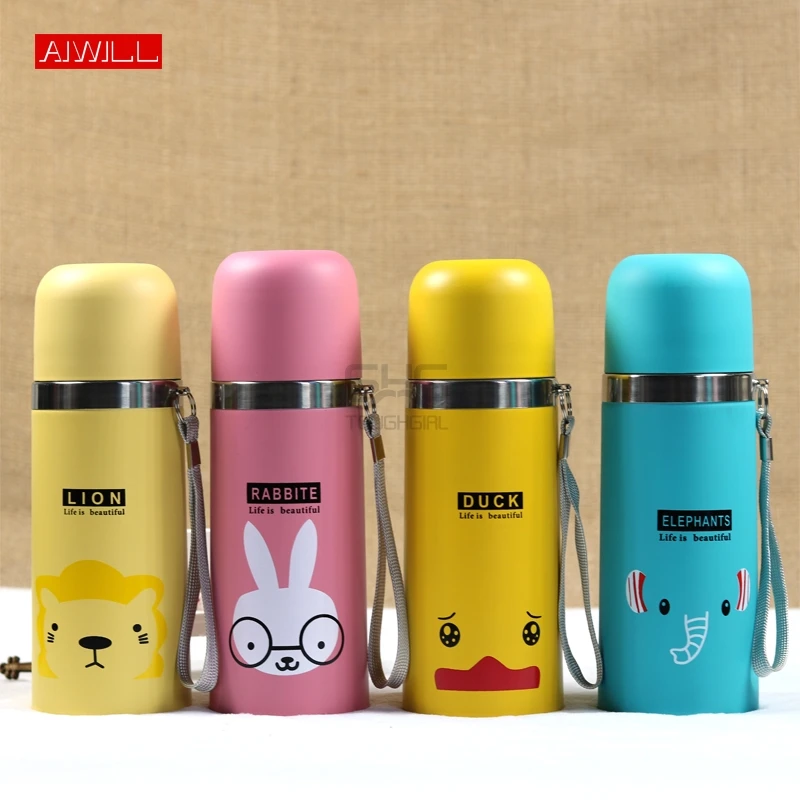 

350ML Thermo Mug Insulated Tumbler Travel Cups Stainless Steel Vacuum Lovely Animals Pattern Thermos Flask