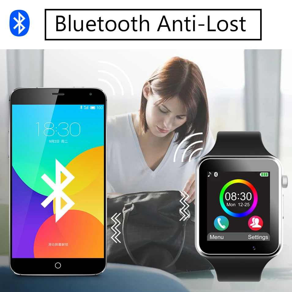 smartwatch with phone and camera
