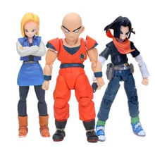 12,5-17 см Dragon Ball Z игрушки Фигурки лазурь нет 18 Klilyn PVC пластмассовая фигурка DragonBall из ПВХ, Коллекционная модель