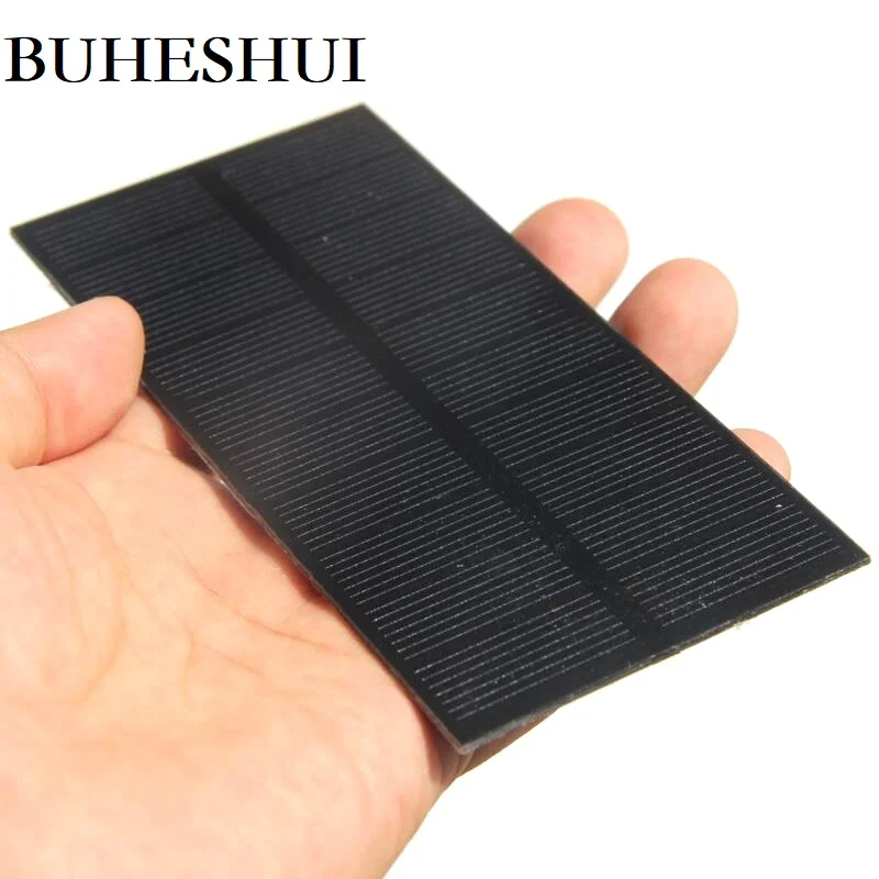 BUHESHUI 260MA 5 в монокристаллическая ПЭТ солнечная панель SolarModule DIY Солнечная батарея зарядное устройство для 3,7 в образование 131*61 мм 10 шт