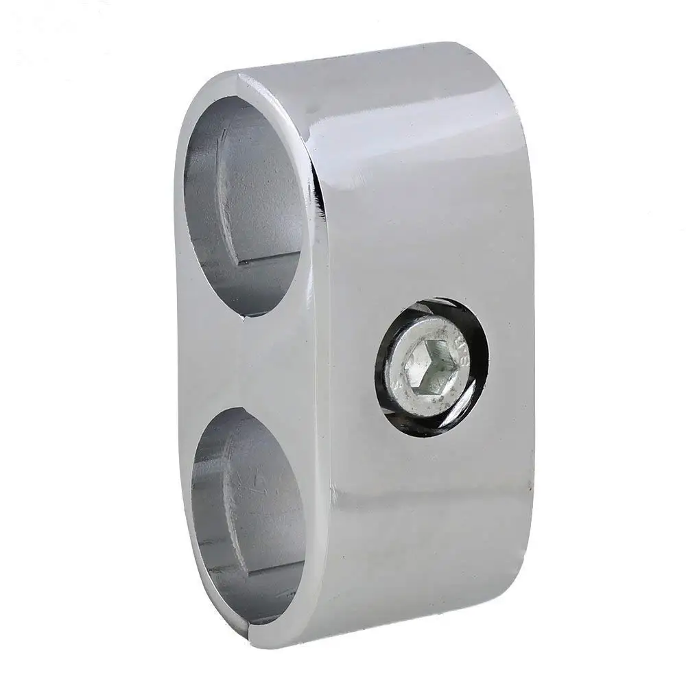 Silver-Double-Hole-67x25mm-Tube-Clamp-Pipe-Aluminium-Alloy-Display-Fittings-Drying-Rack-2-Port-Connector (4)