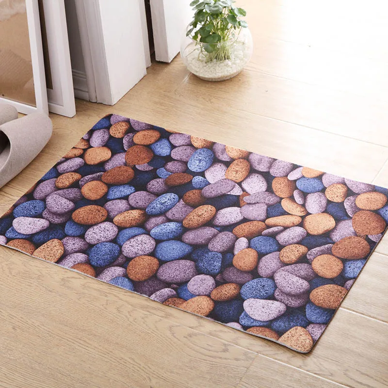 1 шт. креативный 3D Булыжный Коврик противоскользящий абсорбирующий для дома Ванная комната Кухня@ LS