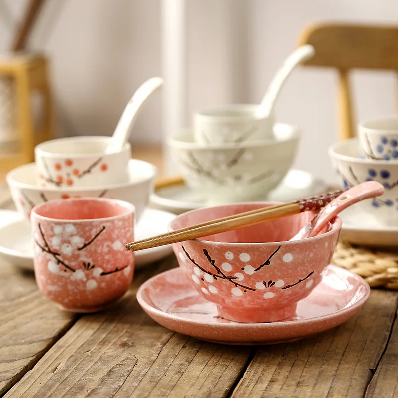 

Japanese Style and Wind Set Up Personal Small Set Dish Spoon Dish Sushi Hotel Bone Plate Set Dish Tableware