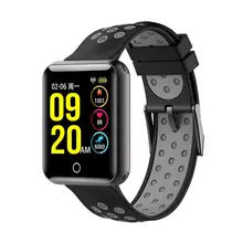 Новейший Q18 1,54 супер-большой экран Полный цинковый сплав IP68 ультра-долгое время ожидания пользовательский интерфейс спортивные Смарт-часы браслет для ios и Android