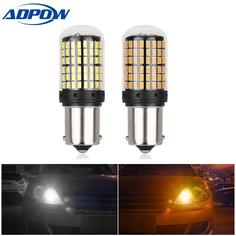 

1156 BA15S PY21W LED Turn Light 3014 144SMD error free Signal Reverse Brake Light Fog Bulb Signal Light Bulbs 1156