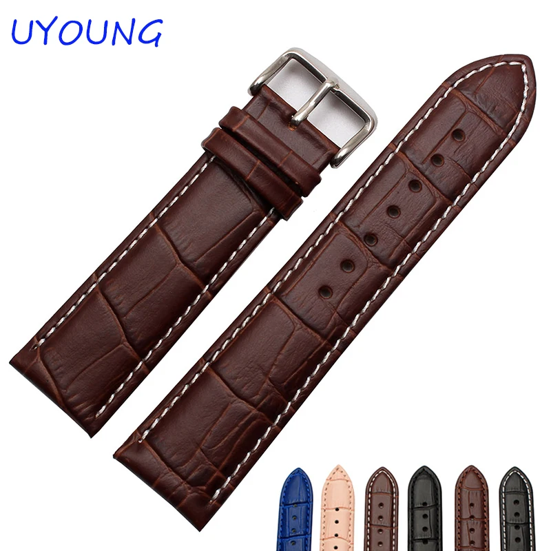Качественный ремешок для часов из натуральной кожи 12 мм 14 16 18 19 20 22 Tissot мужские и