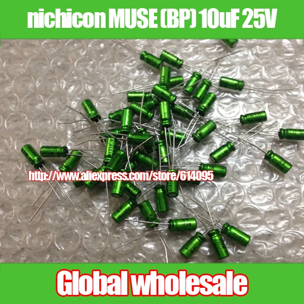 

Free shipping New original nichicon MUSE (BP) 10uF 25V Promise Audio capacitor 25V 10uF (NB-1) 5mm*11.5mm
