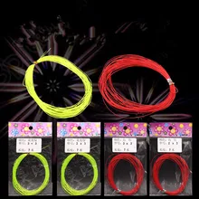 Rompin 7 м красная рыболовная леска для взрывного крючка, завязанная крючком, сделай сам, 0,5 мм, 0,7 мм, жесткая плетеная рыболовная леска с защитой от обмотки