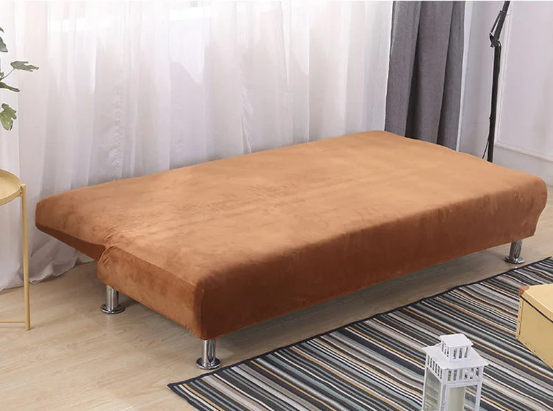 Спандекс бархат диван Чехлы пылезащитный стрейч диван-кровать Чехол для гостиной без подлокотника все включено чехол для дивана