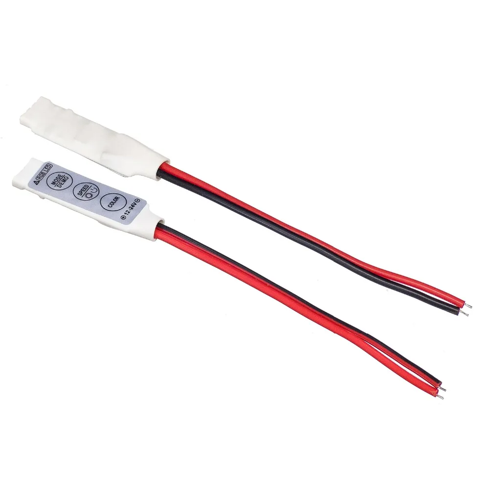Светодиодный мини контроллер RGB 3 клавиши 5 шт. для 5050 3528 SMD светодиодный
