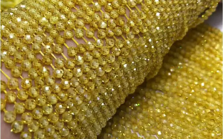 zircon Натуральный кристалл лимон Циркон футбольная поверхность полуфабрикаты Ювелирные Украшения Сделай Сам аксессуары 4 мм - Цвет: zircon