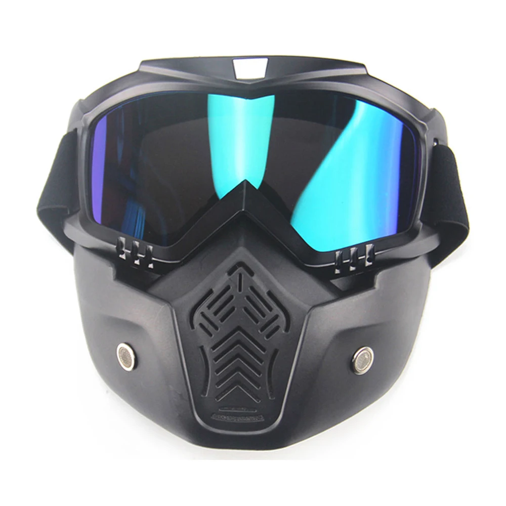Buy New Motorcycle Modular Mask Detachable Goggles and