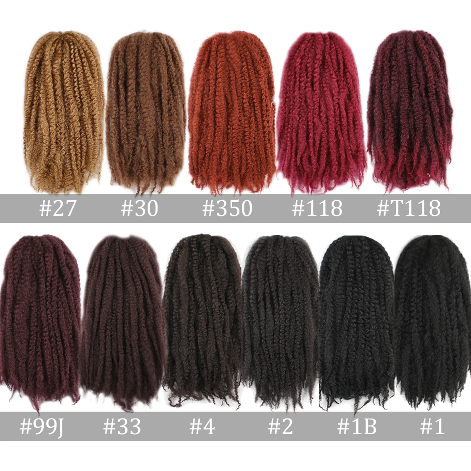 synthetic Kinky Twist Hair Color Hair Crochet Braid