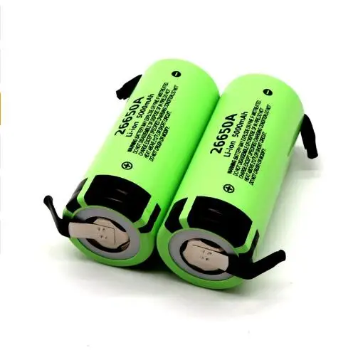 4 шт. аккумулятор для Panasonic 26650A 3,7 V 5000mAh высокой емкости 26650 литий-ионные аккумуляторы+ никель DIY