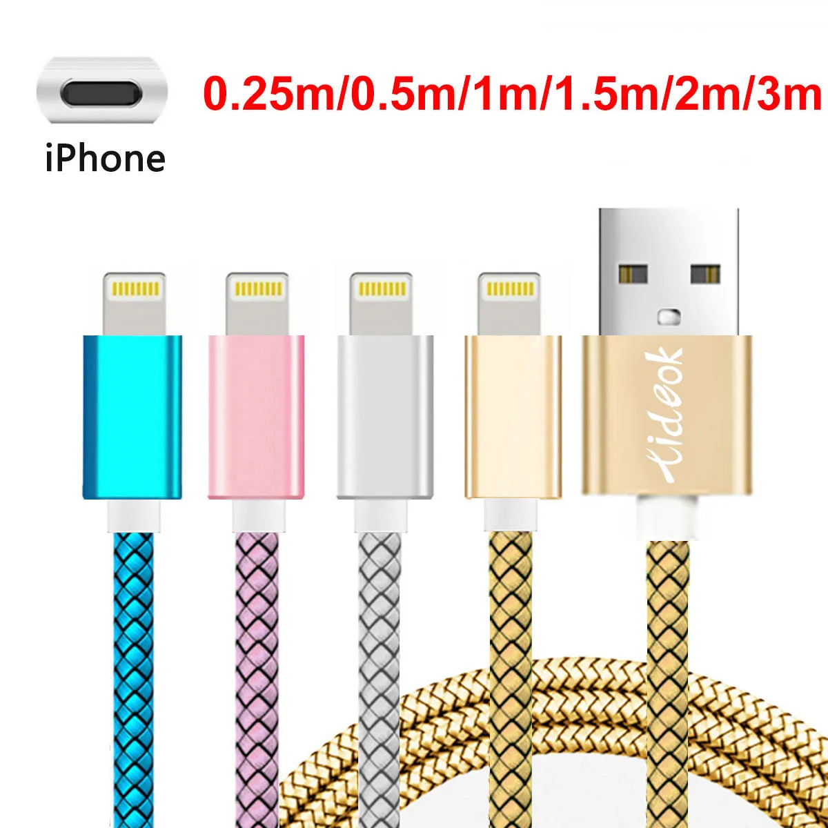 Кабель Micro USB для быстрой зарядки 1 м 2 3 подходит мобильных телефонов iPhone