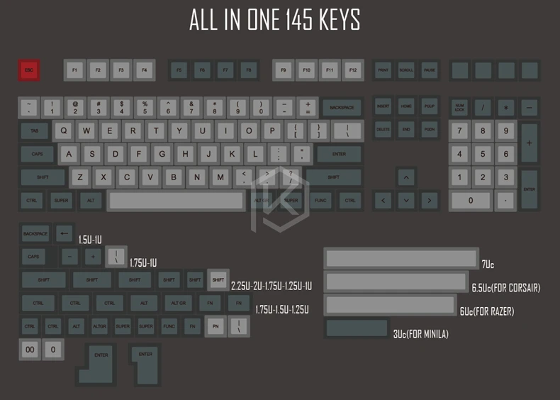 Dsa dolch colorway dsa профиль краситель Sub Keycap набор PBT пластик для клавиатуры gh60 xd60 xd84 cospad tada68 rs96 zz96 87 104 660