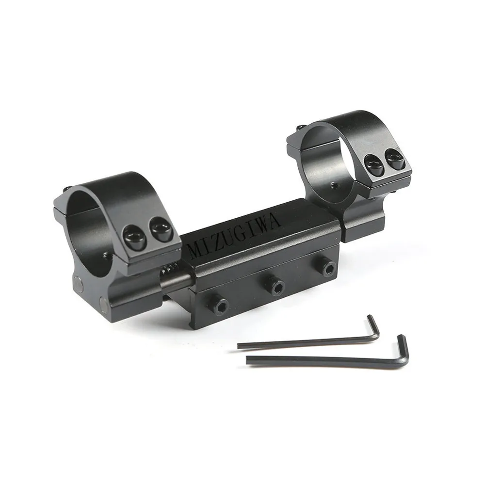 

One Piece Flat Top Dual Rings 25.4mm/30mm w/Stop Pin 20mm Rail Picatiiny Dovetail Weaver Airgun Rifle 11mm to 20mm Mount Adapter