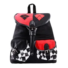 DC Comics Harley Quinn plush backpack Knapsack Backpack School Bag cosplay toy