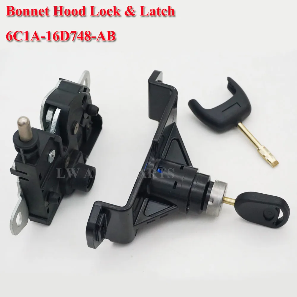 Hood Lock & Latch Complete Set with 2 Keys For Ford Transit MK7