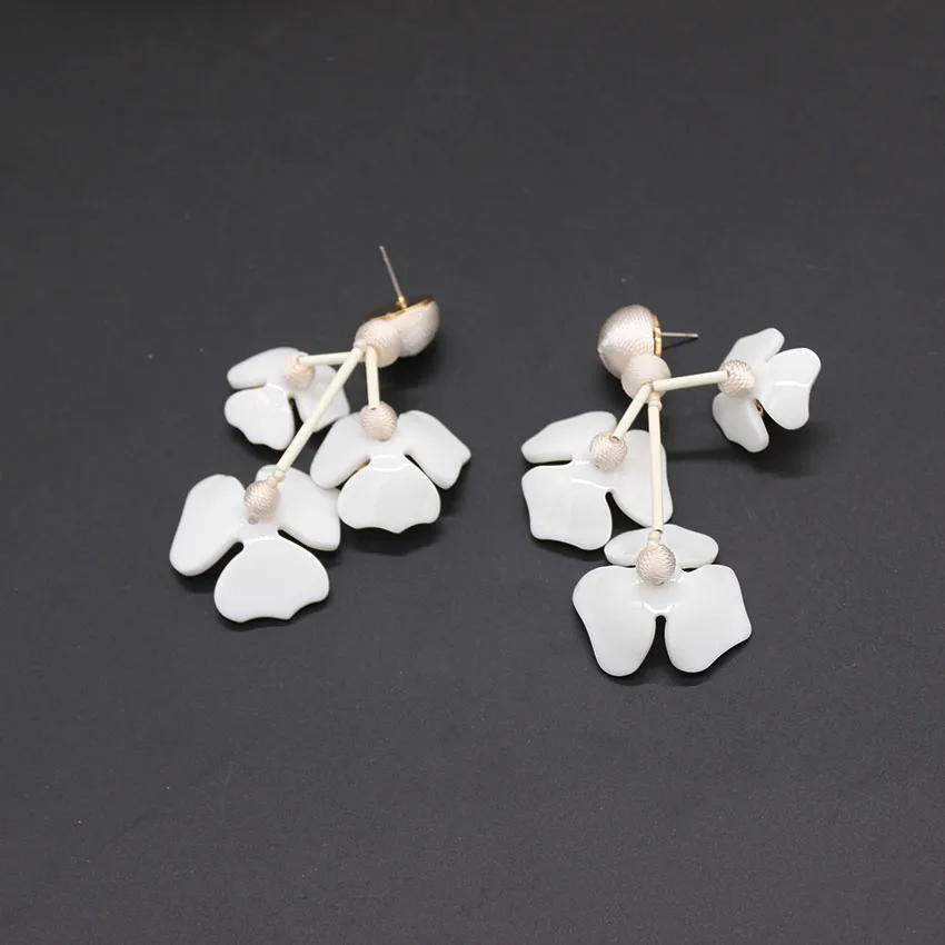 Buy Acrylic flower earrings New fashion temperament wild European and American