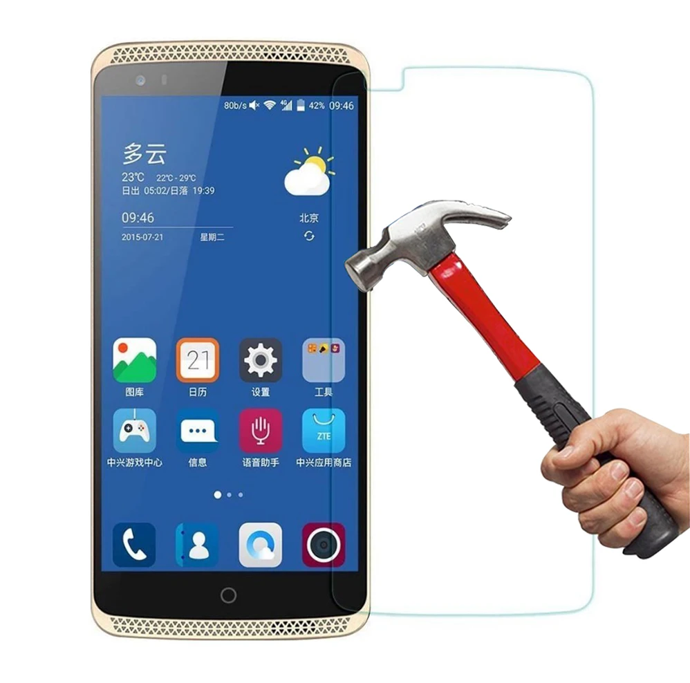 

0.3mm 2.5D 9H Premium Tempered Glass Anti-shatter Screen Protector For ZTE Axon 7 Axon2 Axon7 mini / 7 Max Blade Max 3