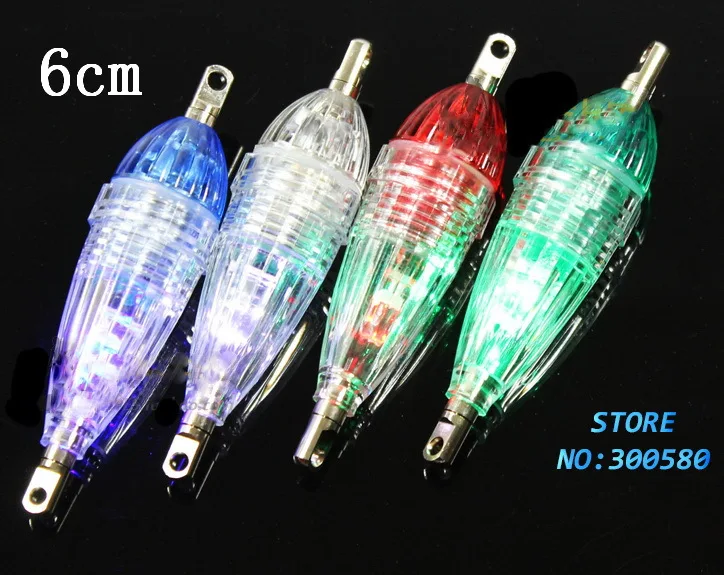 10pcs LED squid fishing light fishing lures led lamp 6cm Flashing Lamp