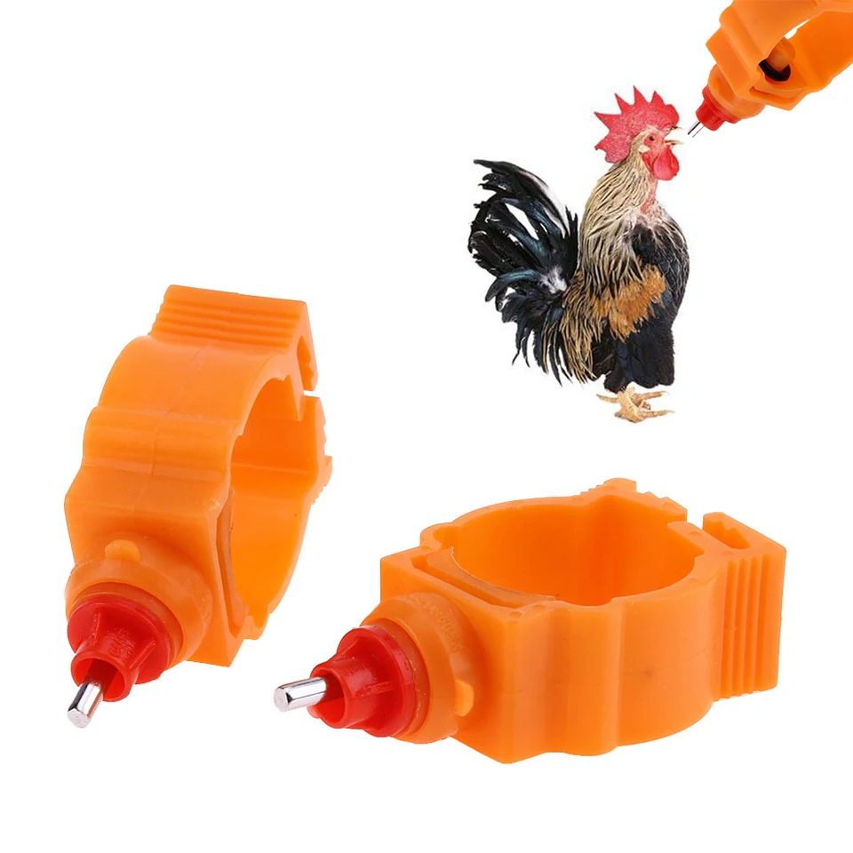 10pcs Lot Chicken Nipple Drinking Feeder Automatic Poultry Spring