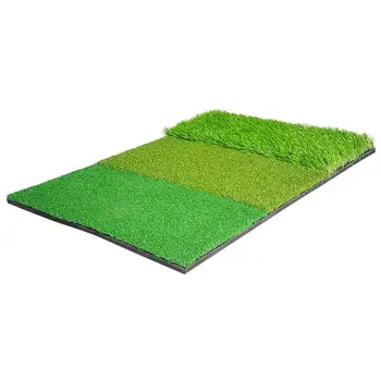 

Golf Practice Mat 3 in 1 Pad 40*60CM Grass Cut Rod Swing Mat Golf Hit Grass Mat Beef Tendon T