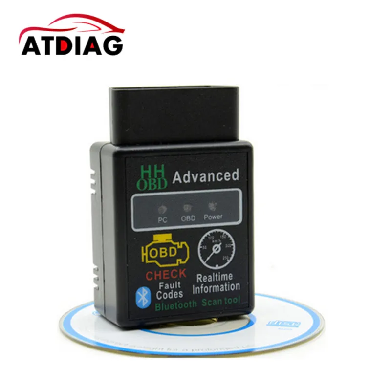 

v2.1 HH OBD2 ELM327 Bluetooth OBD2 OBDII CAN BUS Check Engine Car Auto Diagnostic Scanner Tool Interface Adapter For Android PC