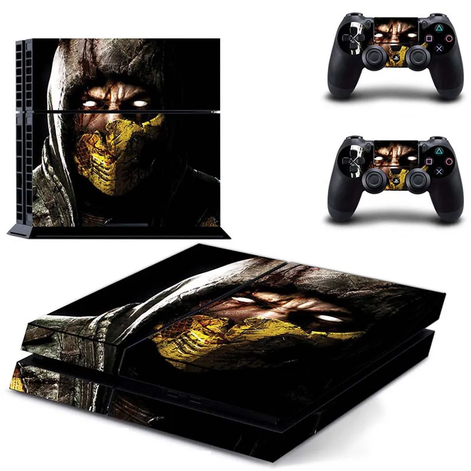 Full Body Vinyl Skin Sticker Decal Cover for PS4 Console and 2PCS Controllers Skins Mortal Kombat - Цвет: DPTM0030