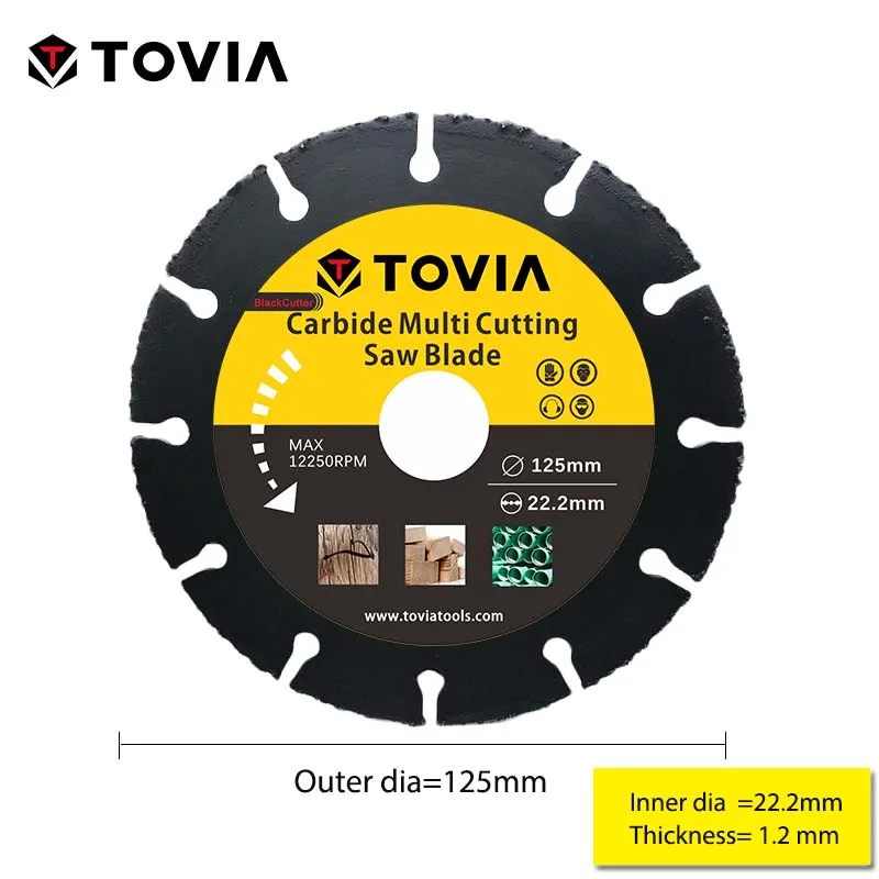 TOVIA BlackCutter Saw Blade Multitool Grinder Cutting Disc GRAFF Multiwheel Converts An Angle Grinder Into a Multipurpose Tool