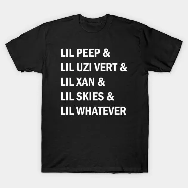 Мужская футболка с коротким рукавом Lil Peep Uzi Xan Skies летняя harajuku принтом jurney