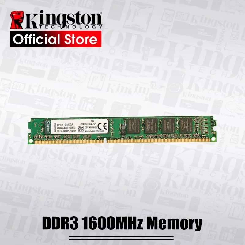 Kingston Memoria ram 1600 МГц DDR3(PC3-12800) 240 Pin 2 ГБ 4 ГБ 8 ГБ Intel DIMM материнская плата память для настольных ПК