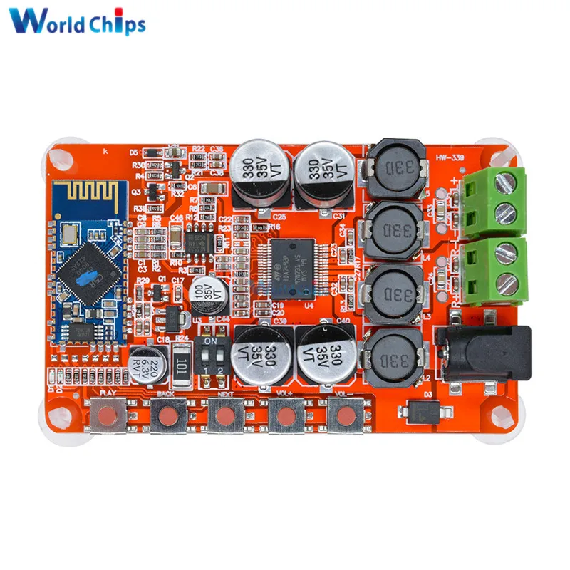 Case 2*50W TDA7492P DC 5V Audio Bluetooth 2.1 Receiver Digital Amplifier Board 