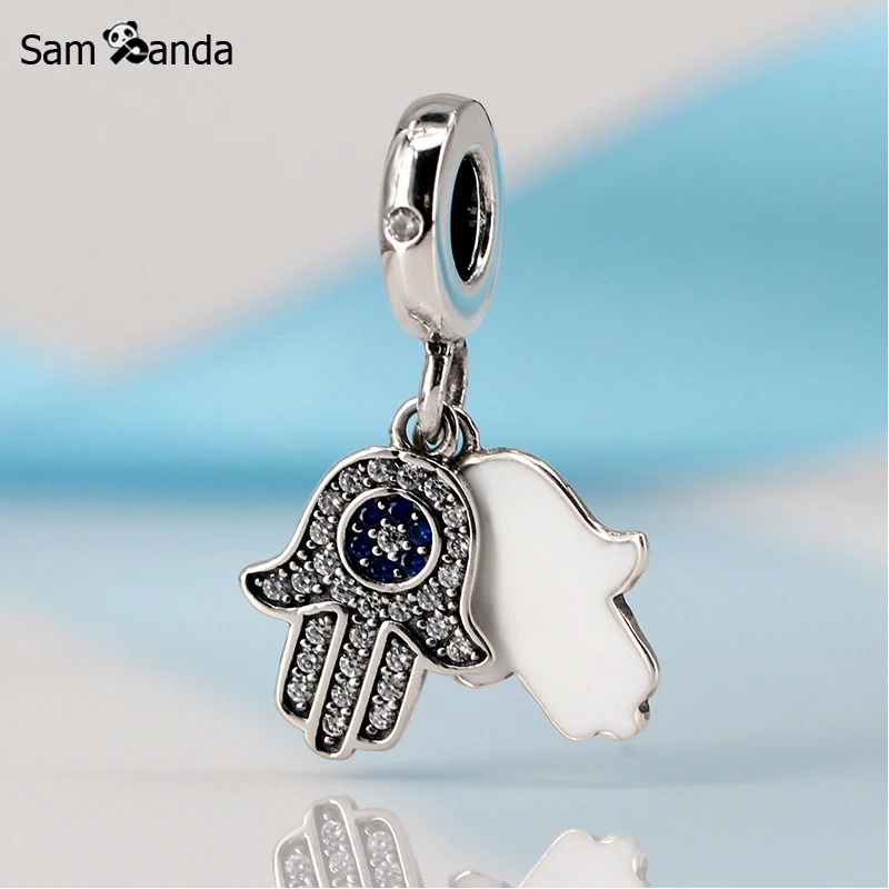 New 925 Sterling Silver Charm Bead Symbol Of Protection Pendant Charms