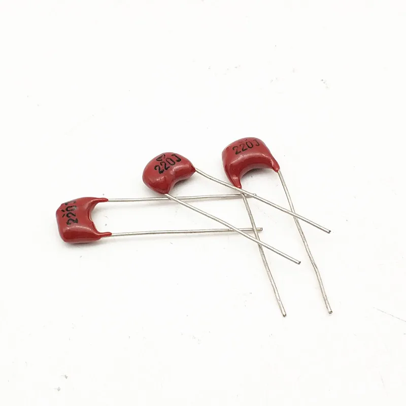 5 шт. 500 V 220PF лихорадка Серебряный Слюдяной конденсатор