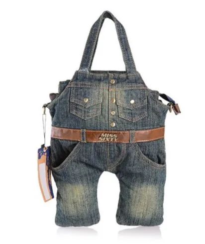 

2016 Direct Selling Pocket Single Cell Phone Pocket Zipper Totes Rivet New Handbag Bag Denim Mini Cute Cloth Xiekua Package