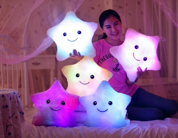 

Luminous pillow Christmas Toys, Led Light Pillow,plush Pillow, Hot Colorful Stars,kids Toys, Birthday Gift YYT214-YYT218 A23
