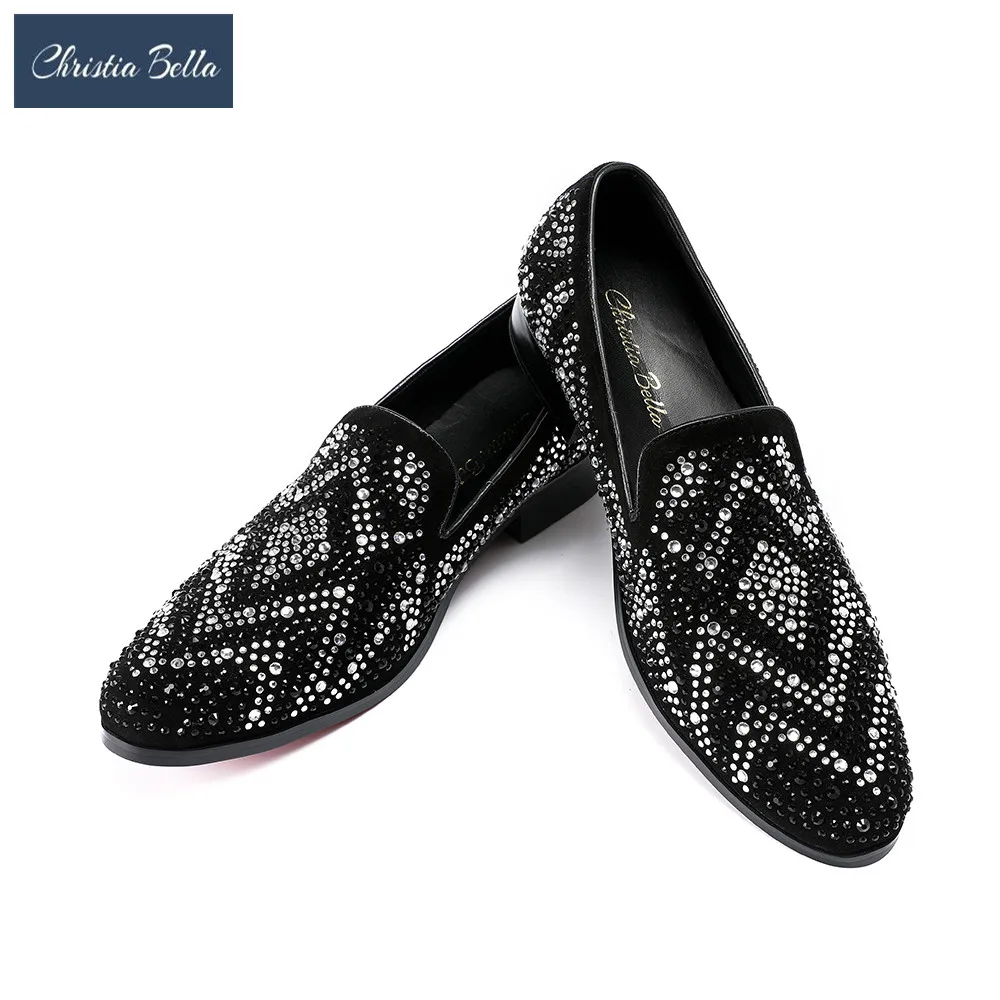 mens rhinestone dress shoes