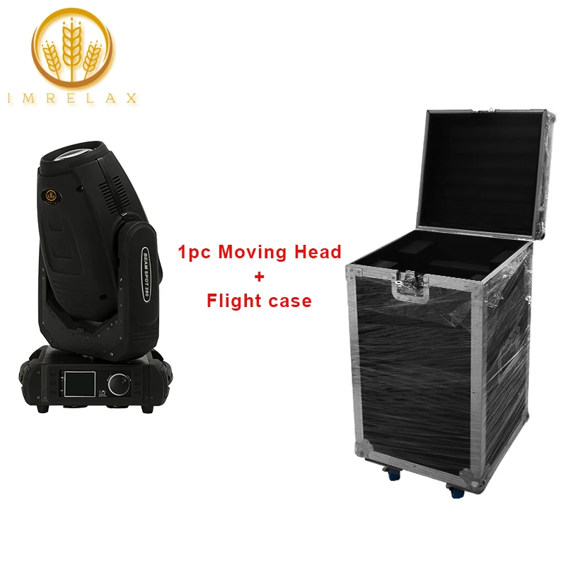 

IMRELAX 1pc 280W Sharpy Beam Spot Wash 3in1 Moving Head Light 10R Beam Stage Disco DJ Stage Light With Flight Case Package