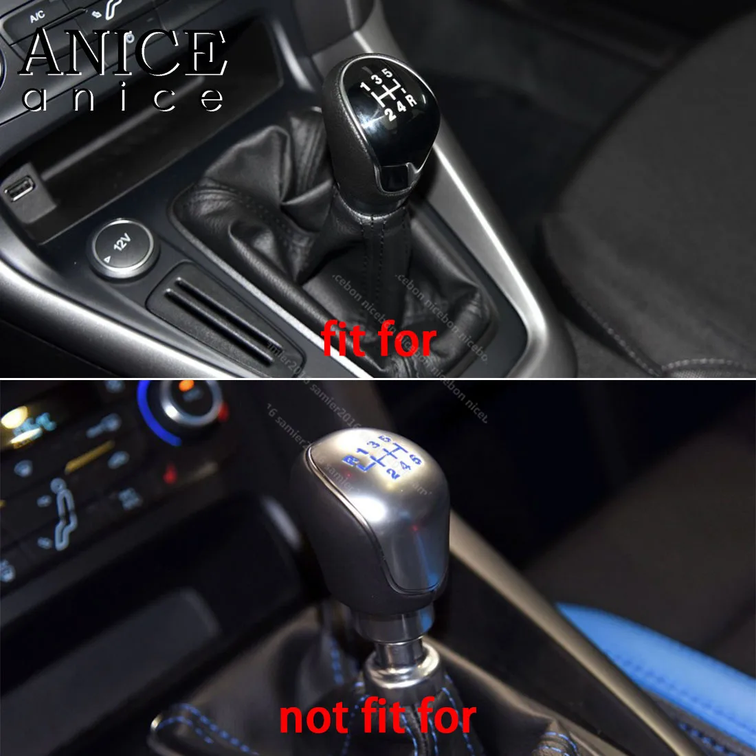 Цветовая фоторамка из углеродного волокна подходит для Ford Focus 2012 2018 ABS MT|Наклейки