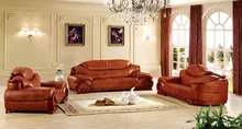 antique European chesterfield leather sofa set living room sofa made in China sectional sofa