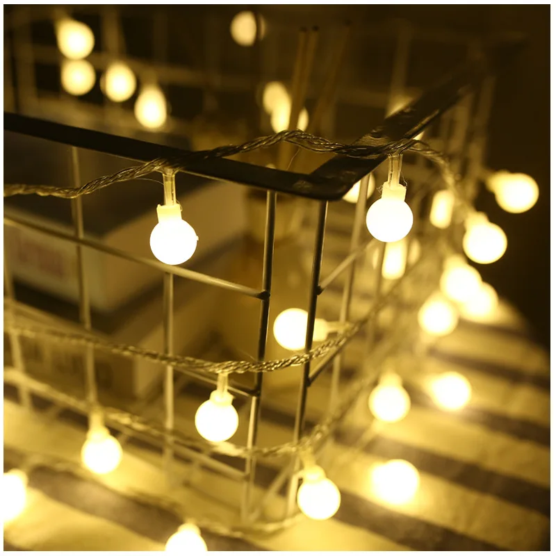 

1M 3M Fairy Garland LED Ball String Lights Waterproof for New Year Christmas Decorations for Home Christmas Tree Navidad 2019
