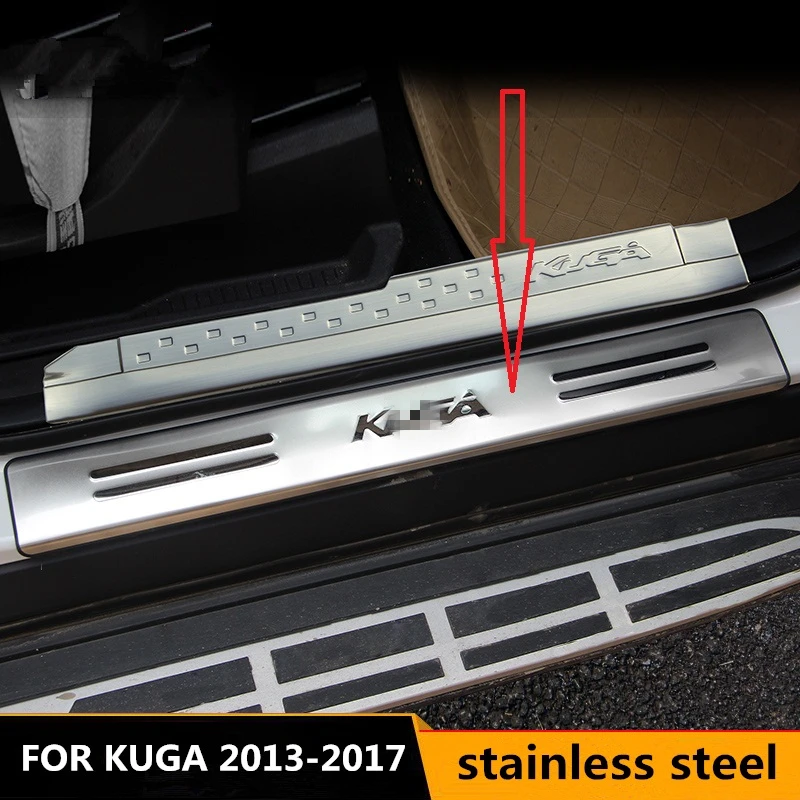 Лента для дверного порога из нержавеющей стали KUGA FORD escaster 2013 17 внешний