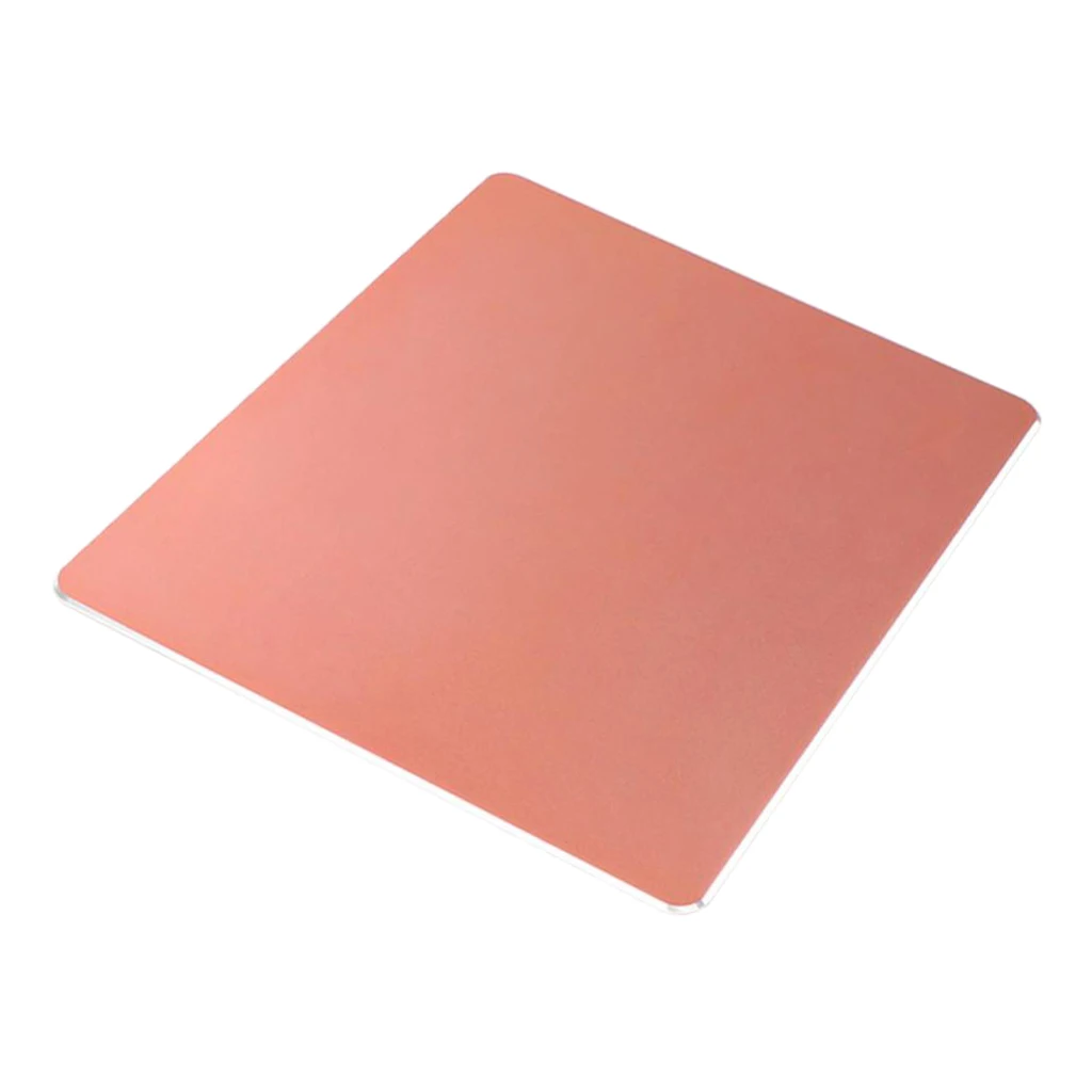Aluminum Alloy Skidproof Waterproof Mouse Pad For Laptop Computer Rose Gold