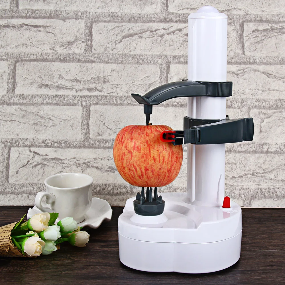 

Electric Peeler for Apple Potato Vegetable Fruit Peeler Automatic Peeling Machine Kitchen Tool with Two Spare Blades