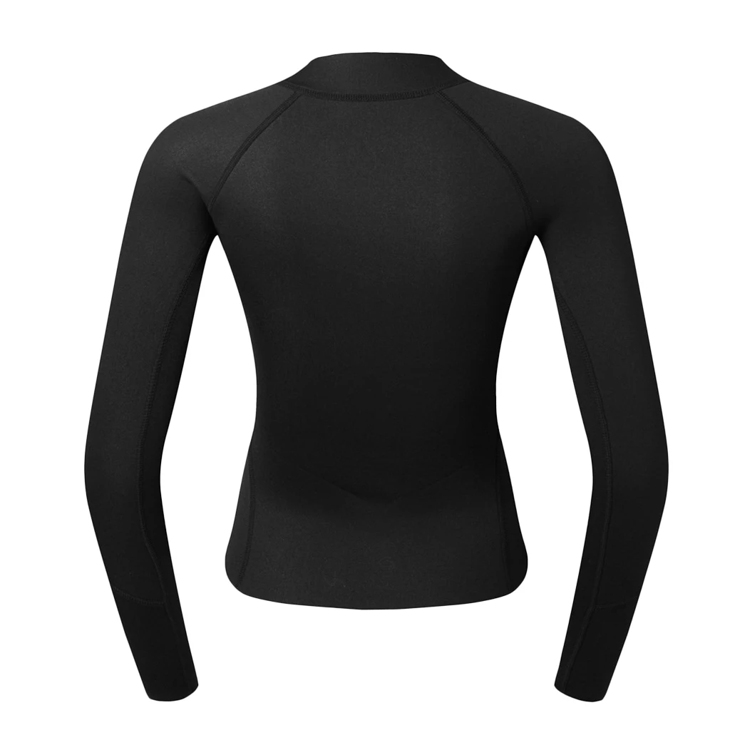 2mm Neoprene Women Ladies UV Sun Protection Wetsuit Top Long Sleeve Front Zipper Jacket - Warm, Super Stretch & Comfortable